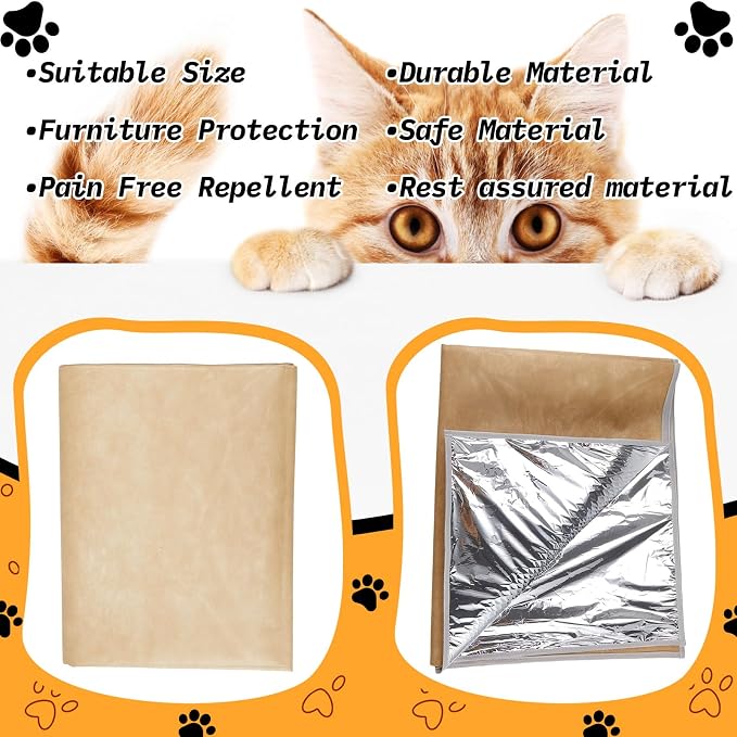 1 Pcs Pet Deterrent Mat to Keep Dogs Off Couch, 72" × 56.3", Khaki | Non Electric Cat and Dog Deterrent Mat, Pain Free Couch Covers to Keep Pets off Furniture Bed Indoor