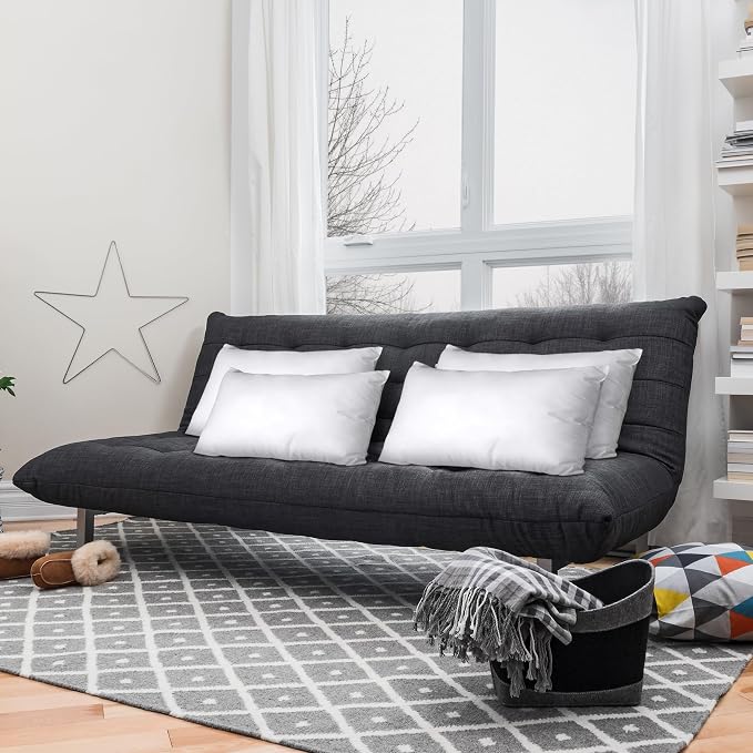 Utopia Bedding Throw Pillows, Decorative 12x24 Pillow Inserts, Set of 4 | Down alternative pillow insert with plush fluffy fill for beds sofas couches and chairs. Suitable for indoor outdoor use.
