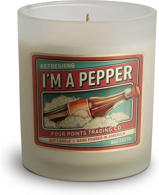 I'm a Pepper Scented 8 Oz Soy Aromatherapy Candle w/Jar - Four Points Trading Co.