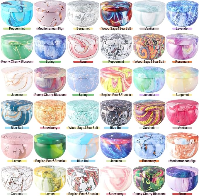 YOROXRG 36 Packs Scented Candles Gift Set, Fragrances Candle for Women, 2.5 OZ Portable Jar Candle for for Spa, Yoga, Bath, Aromatherapy, Stress Relief