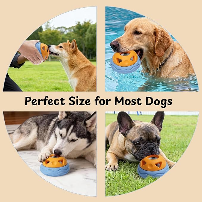 Nocciola Enrichment Dog Licking Toy Set, Frozen Treat Molds & Interactive Feeder for Large Dogs, Freezable Rubber Dog Lick Bowl Long-Lasting to Keep Them Busy, Engagement & Anxiety Relief