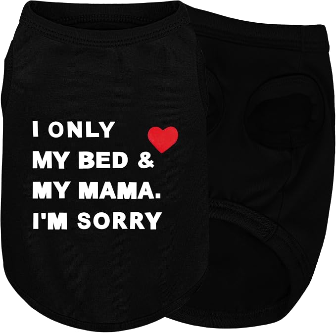 Stylish Cotton Dog Shirt with Print, Soft & Breathable, All-Season Comfort, Fits Most Breeds - Perfect Pet Apparel for Small, Medium, Large Dogs.Black&s