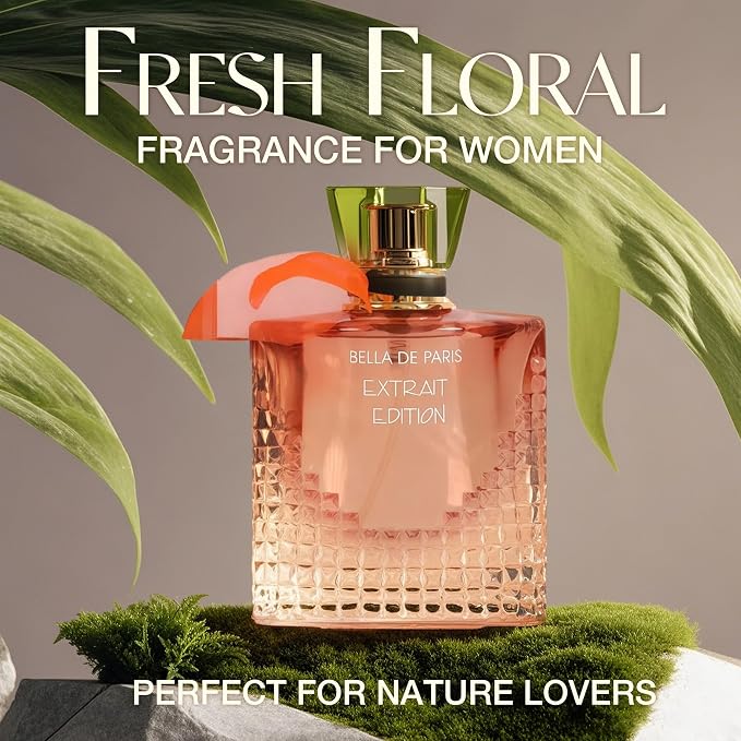 A CENTER La Vida Bella Extrail&Bella de Paris Perfume Set for Women - Floral Fragrance Gift Set with Coconut,Vanilla,Patchouli,Floral & Sweet | 3.4 Fl Oz Each Women Perfume Set