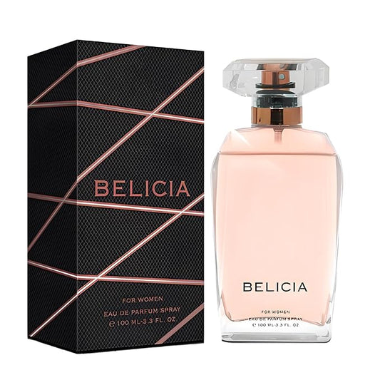 A CENTER Belicia For Women Eau de Parfum Spray for Women,Wonderful Gift,Gourmand Fragrance,Daytime and Casual Use,for all Skin Types,a Classic Bottle,3.4 Fluid Ounce
