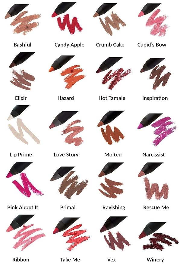 Jolie Waterproof Ultimate Lip Liner Pencil - CANDY APPLE (a real red)