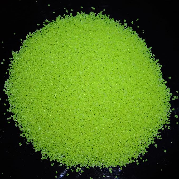 TWINKLING Glow in The Dark Crushed Glass, Broken Glass Glitter, Glow in The Dark Stones Gems Chips for DIY Resin Art Epoxy Crafts, Nail Art, Jewelry Making, Geode Painting, 0.85mm(100g) (Yellow)