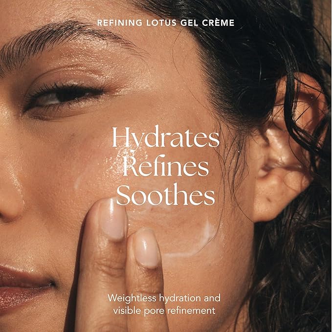 RANAVAT Refining Lotus Gel Cream - Hydrating Gel Moisturizer & Pore Minimizer – Improves Radiance & Texture with Hyaluronic Acid & Floral Ketoacids (1.7 oz)