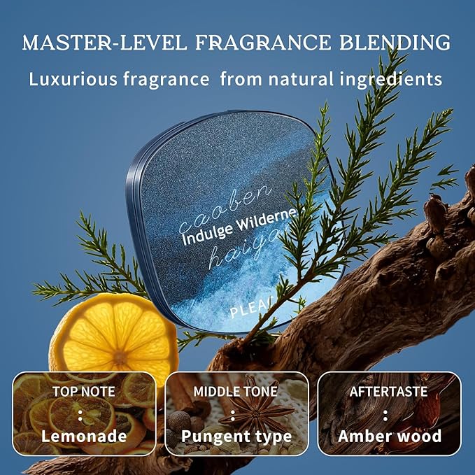 Premium Woody Solid Perfume Balm for Men — Long Lasting Masculine Scent, Portable Travel Size,TSA Friendly, Pocket Fragrance for Urban Men