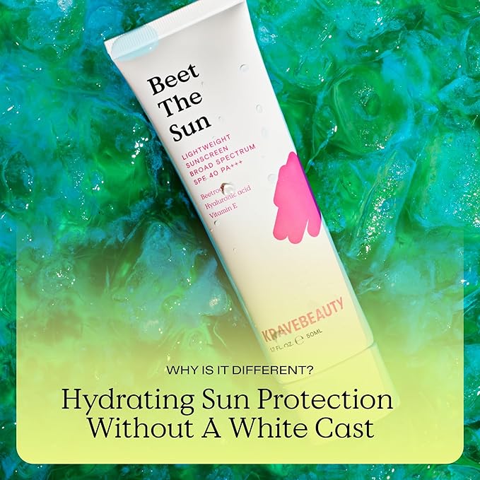 KraveBeauty Cleanse + Protect Duo – Matcha Hydrating Cleanser + Beet The Sun SPF, K-Beauty Simplified Daily Skincare, Gentle & Non-Greasy, Vegan & Cruelty-Free, 4.05 fl oz + 1.7 fl oz