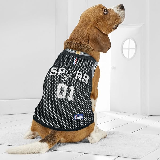 NBA SAN ANTONIO SPURS DOG Jersey, Small - Tank Top Basketball Pet Jersey