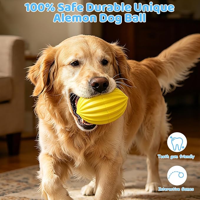 Yipetor Alemon Smart Interactive Dog Ball, Keeping Medium & Large Dogs Busy