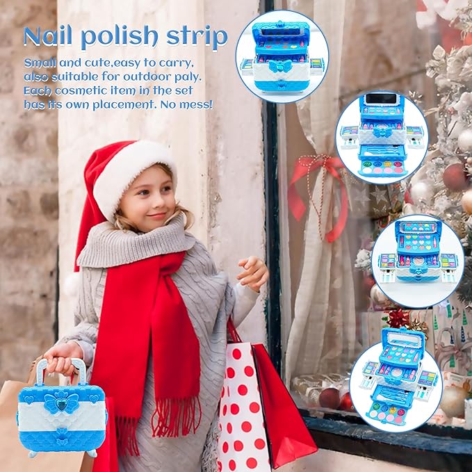 Kids Makeup Sets for Girls - Makeup for Kids 8-12, Maquillaje para Niñas, Play Make Up Kit, Non Toxic Best Toys for Little Girl, Princess Toddler Kid Stuff, Ages 345679 10 Year Old Girl Birthday Gifts
