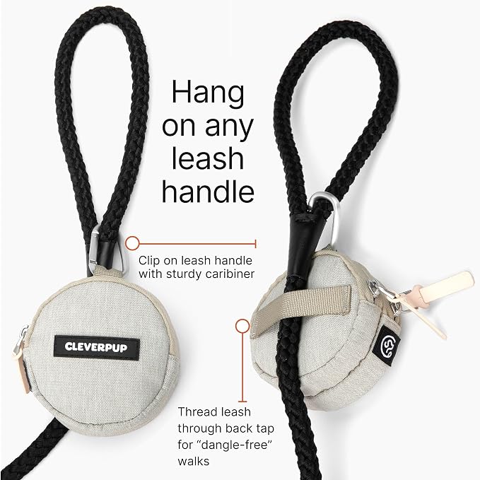 Cleverpup Training Sling & Snackpack Double Insulated Treat Pouch in Checkerboard