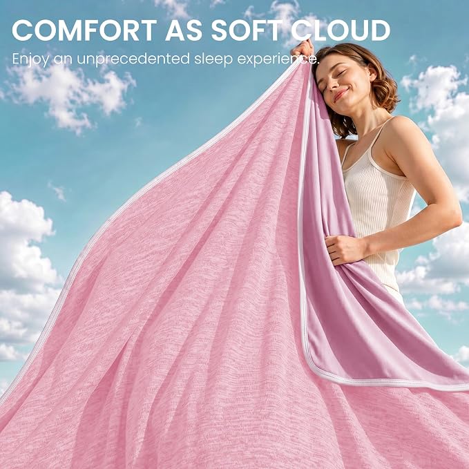 Cooling Blanket(90"x108"King Size) for Night Sweats Absorbs Heat to Keep Adults Cool on Warm Nights, Q-Max 0.5 Cooling Blankets for Hot Sleepers, Ultra-Cool Lightweight Blanket for Bed | Absorbs Heat Cold Summer Blanket for Night Sweats & Menopause Q-M...