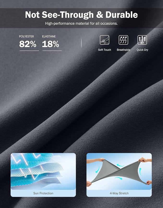 18" Skorts for Women 3 Pockets High Waist Long Athletic Tennis Skirt Golf Skort for Casual Summer Travel
