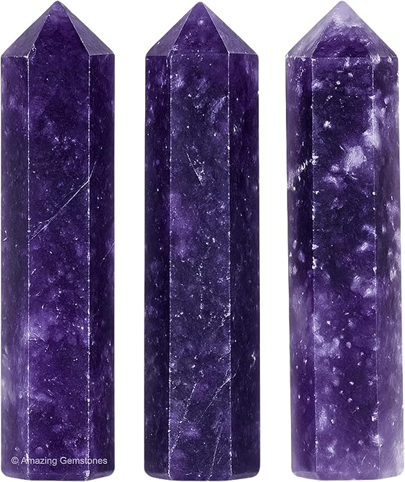 Amazing Gemstone Crystal Points Bulk Healing Crystals & Stones - Premium Single Terminated Healing Wand Point Bulk Crystals for Crafts, Crystal Grid, DIY Work