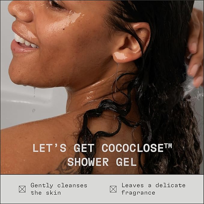 cleanjourney Moisturizing Body Wash, Niacinamide & Glycerin, Hydrating Shower Gel, EWG Verified, Vegan, Let's Get Cococlose, 16 Fl Oz