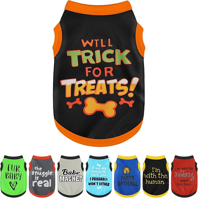 Elevate Your Pet's Seasonal Style with Playful Panache: with Adorable Beautifully Printed Dog Shirts Featuring Hilarious Printed Patterns for Airy Comfort in Summer and Fall Classic Series3 XX-Large
