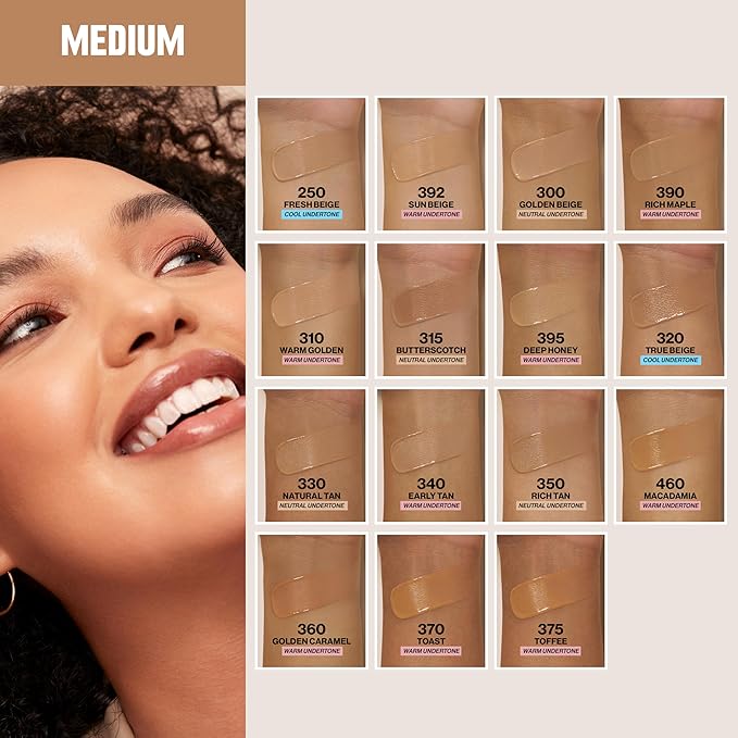 Revlon Liquid Foundation, ColorStay Face Makeup for Combination & Oily Skin, SPF 15, Medium-Full Coverage with Matte Finish, 250 Fresh Beige, 1 fl oz