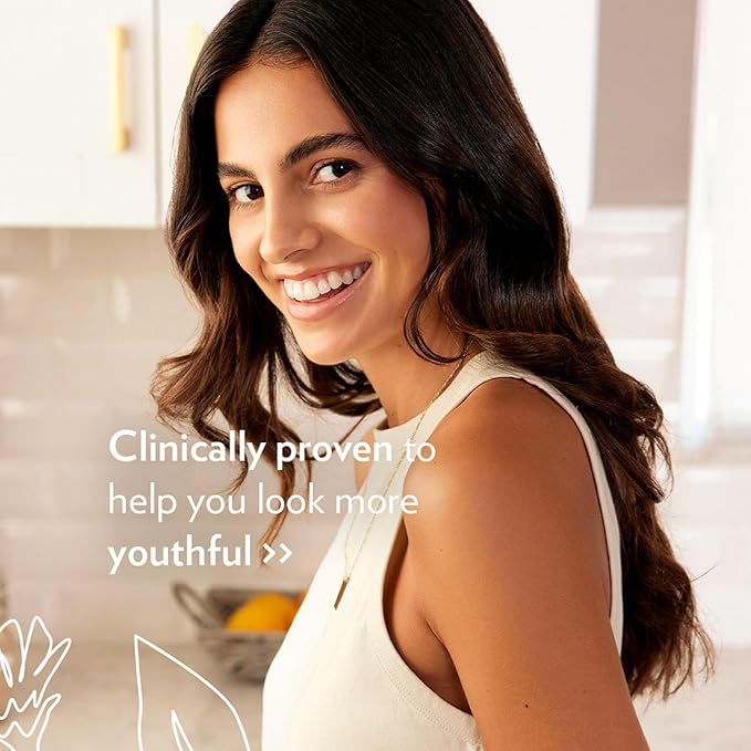 Nu Skin Beauty Focus Collagen+ | Marine Collagen Liquid Supplement with Lutein & Wheat Lipids | Supports Skin Hydration, Elasticity & Smooth Appearance | 30 Pouches | Peach