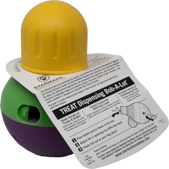 Starmark Treat Dispensing Bob-A-Lot Small Dog Interactive Feeder Toy