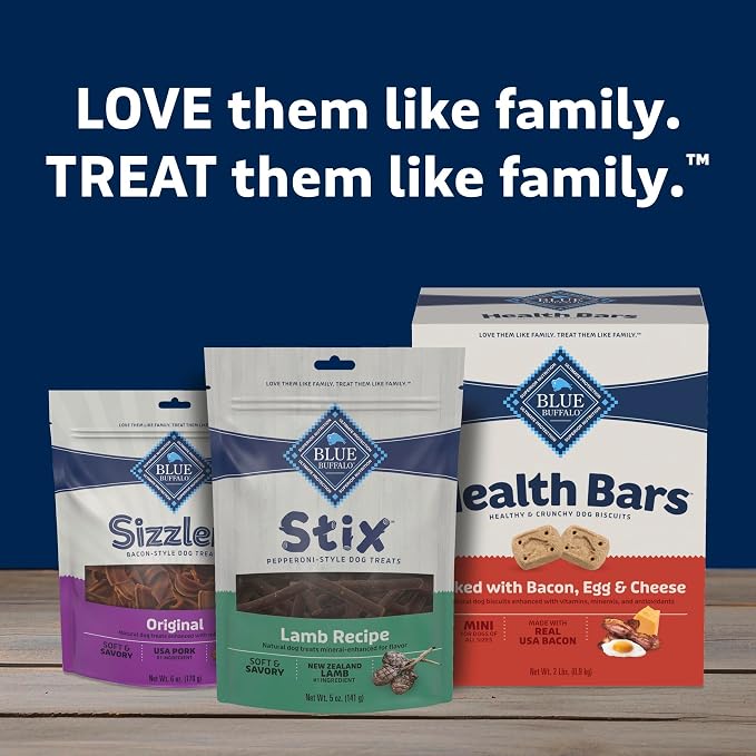 Blue Buffalo Stix Lamb Pepperoni-Style Dog Treats, 5 oz, 6 ct | Real Lamb #1 Ingredient, Soft & Easy to Tear, Developed by Veterinarians & Nutritionists, Great for Training