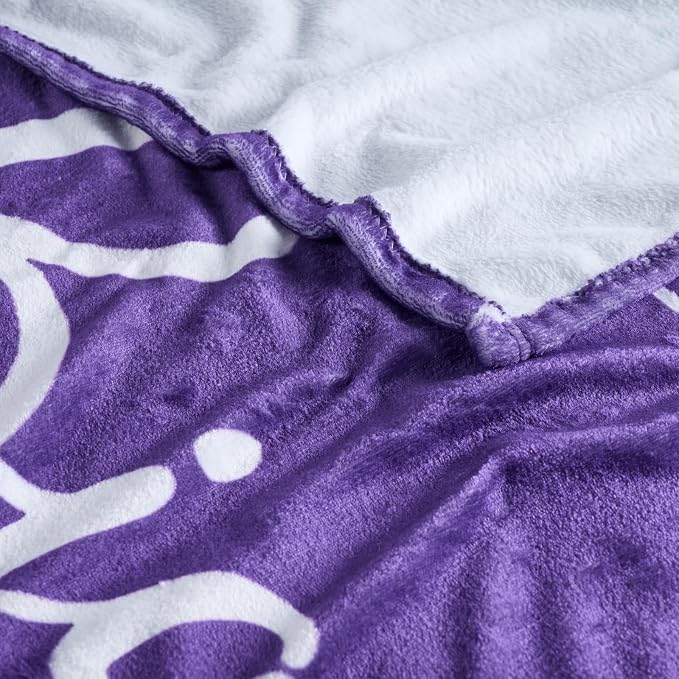 Thinking of You Gifts for Women Men – Get Well Blanket 50x60 Inch, Purple Flannel Comfort Hug Blanket, Sympathy Throw for After Surgery, Chemo, Illness, Recovery