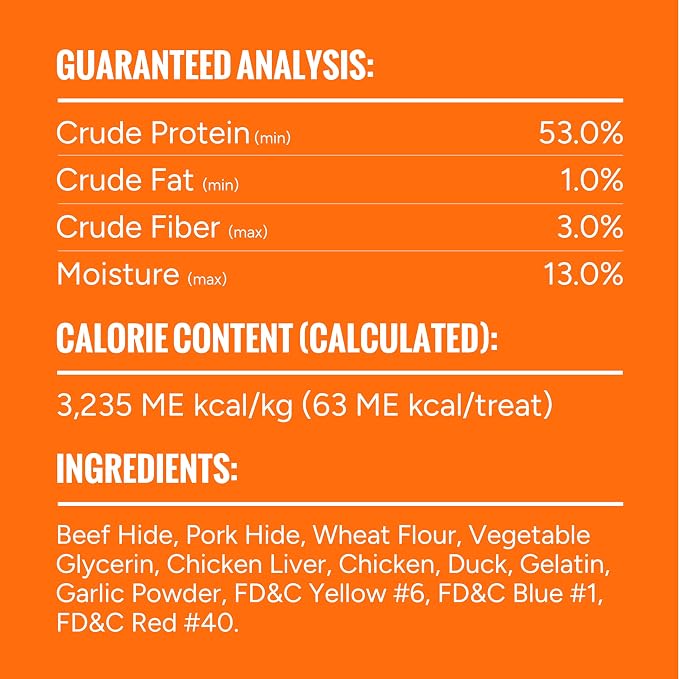 GOOD 'N' FUN Blasts Long-Lasting Dog Treat Made with Real Protein, 12 oz | Premium Chicken, Duck, Pork and Beef Hide Chew, Supports Dental Health and Mental Stimulation, For Adult Dogs