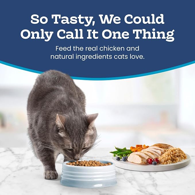 Blue Buffalo Tastefuls Chicken Adult Indoor Dry Cat Food, 22 lb | Chicken & Brown Rice Recipe, Antioxidant-Rich LifeSource Bits, No Corn, Wheat, or Soy