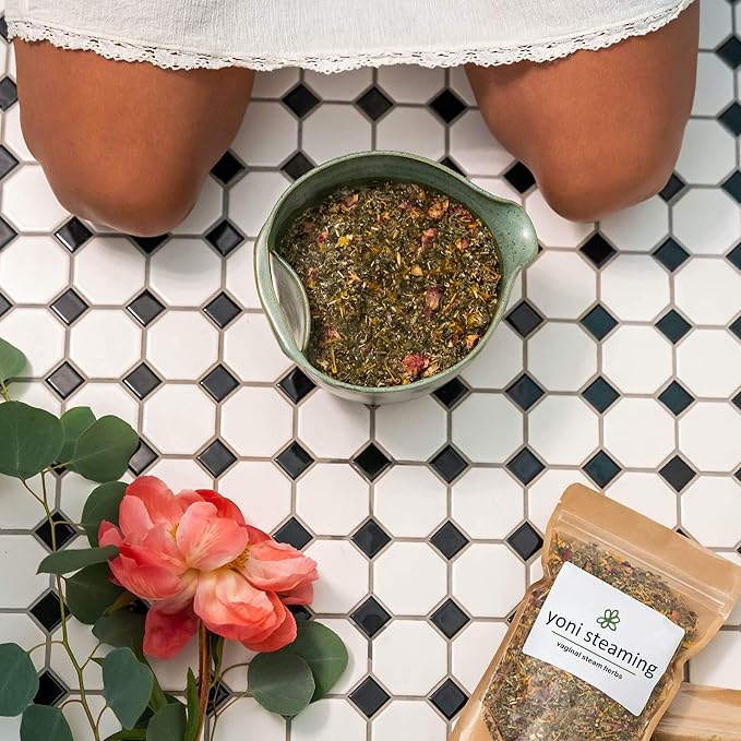 Yoni Steaming Therapy | 2oz Package - 3 Steams | Gentle Formula for Feminine Wellness & Fertility | Sustainably Sourced Vaginal Steam Herbs, V-Steam, Yoni Steam Herbs | V Steam for Menstrual Support