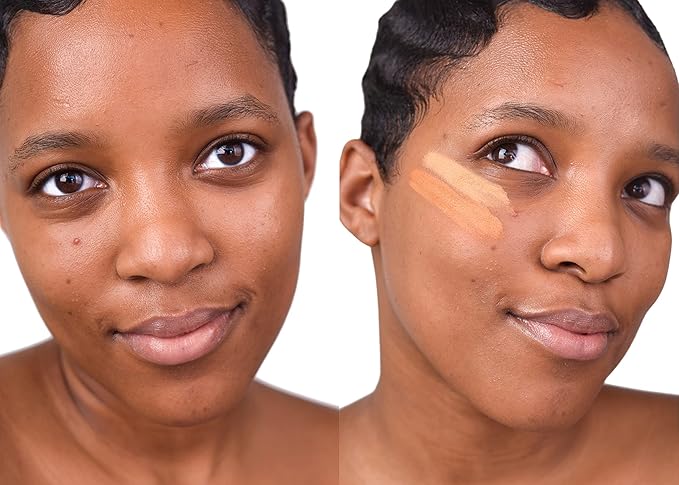 The Good Mineral Loves-You-Back 3in1 Mineral Powder Foundation (CARAMEL 3) | Designed for acne-prone, sensitive skin for Natural Coverage with calming Zinc Oxide + Kaolin Clay | Vegan + Cruelty Free