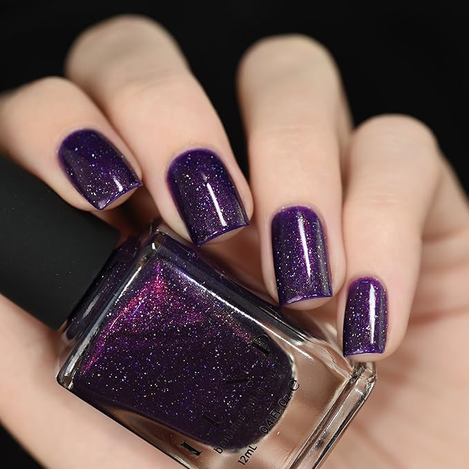 ILNP Storytelling - Sultry Dark Purple Holographic Nail Polish