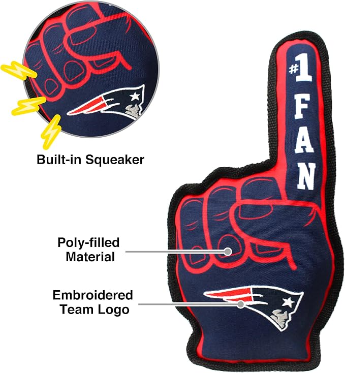 Pets First NFL Unisex NFL #1 Fan Dog Toy