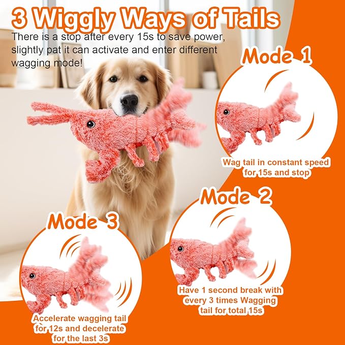 Mity rain Interactive Lobster Dog Toy