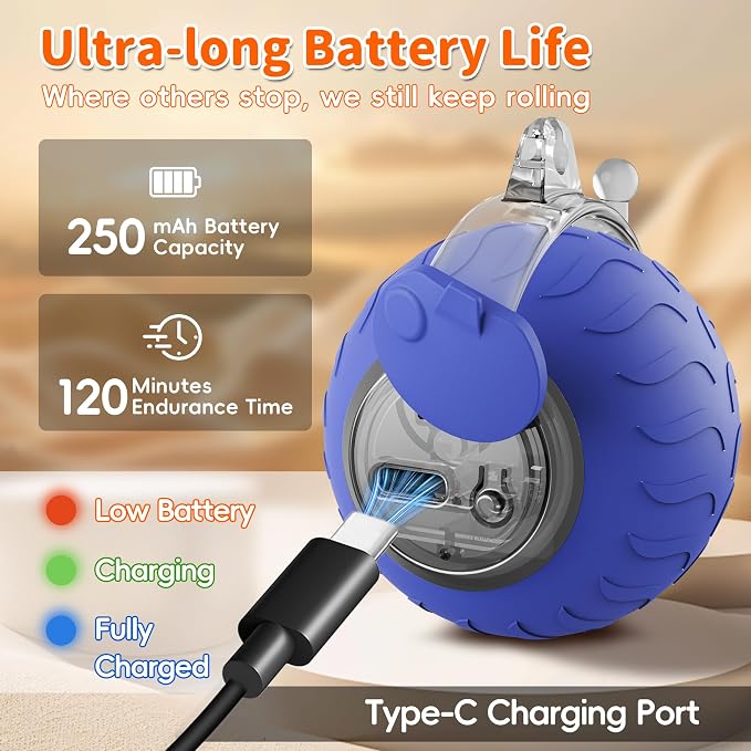 UPSKY Interactive Cat Toy, Smart Moving Cat Ball Toys for Indoor Cats