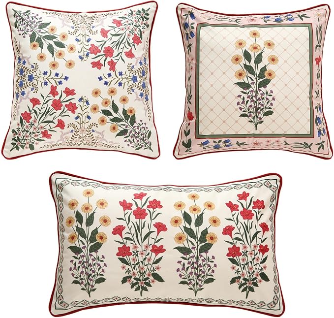 Designer Vintage Velvet Throw Pillow Cover,Set of 3-Bertina ABC | Pillow Cover,Concealed Zipper Design,Dragonfly Pattern,Sofas,Bedroom,Living Room,Lounge Chairs,All Season Home Decor
