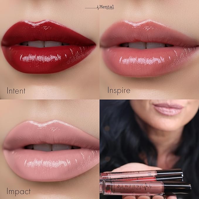 Hydrating Red Tinted Lip Gloss – Weightless Formula with Soft Luminous Finish & Smooth Color Payoff - Non-Sticky Lip gloss for Women for Long-Wear & Buildable Pigment – 0.11 Fl Oz.