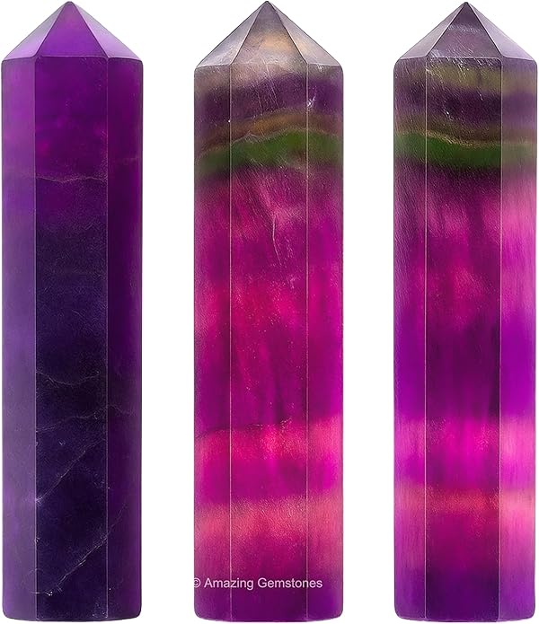 Amazing Gemstone Crystal Points Bulk Healing Crystals & Stones - Premium Single Terminated Healing Wand Point Bulk Crystals for Crafts, Crystal Grid, DIY Work
