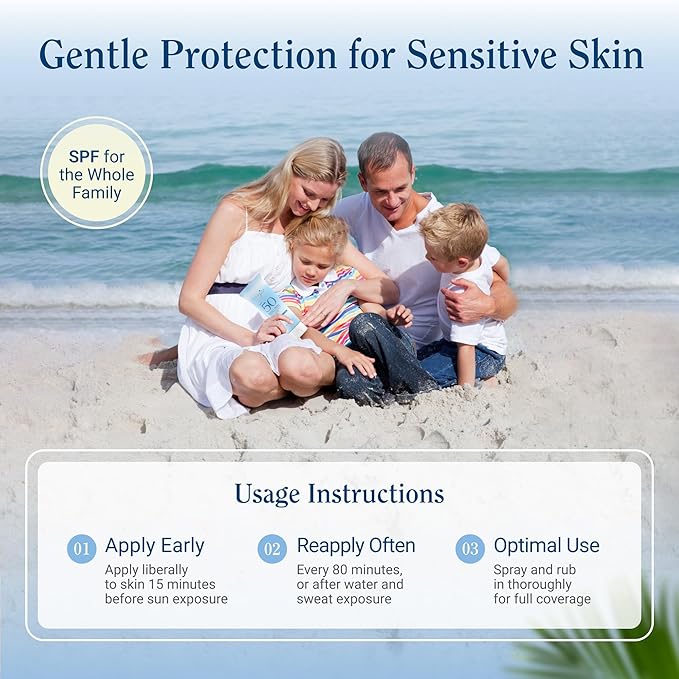 Florida Glow Water Based Sunscreen Lotion SPF 50, 8 OZ Pack of 2 - Florida keys and Hawaii act 104 reef compliant (oxybenzone and octinoxate free)- great for Kids and sports