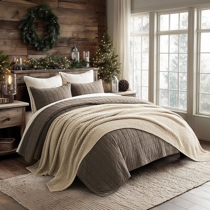 EVERGRACEHOME Chunky Chenille Knit Throw Blanket, 90 x 90, Sand Dune | Sculpted Moss Stitch, Chic Modern Farmhouse, All-Season Warmth, OEKO-TEX® Certified, Oversized Queen for Couch, Bed, Sofa