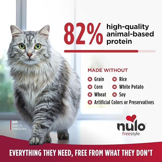 Nulo Freestyle Dry Cat Food Indoor - Duck & Cod, High Protein Grain-Free Dry Cat Food, Natural Kibble with Probiotics and Omegas Fatty Acids, 2lb Bag