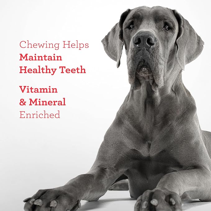 DreamBone Twist Stick Sirloin Rawhide-Free Dog Treats, 15 Count | Daily Chew, Digests Safely and Completely, Made With Real Protein, Chicken and Veggies, For Adult Dogs