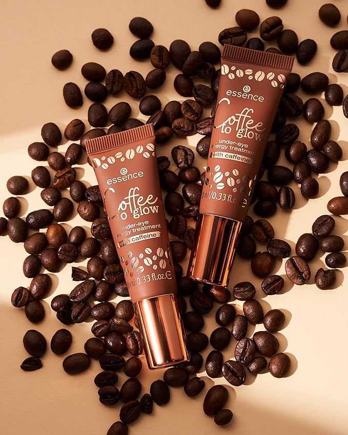 essence | Coffee to Glow Under-Eye Energy Treatment | Made with Caffeine & Vitamin E | Reduces Puffiness, Fine Lines & Wrinkles | Vegan & Cruelty Free | Free from Parabens, Oil-Perfume& Alcohol