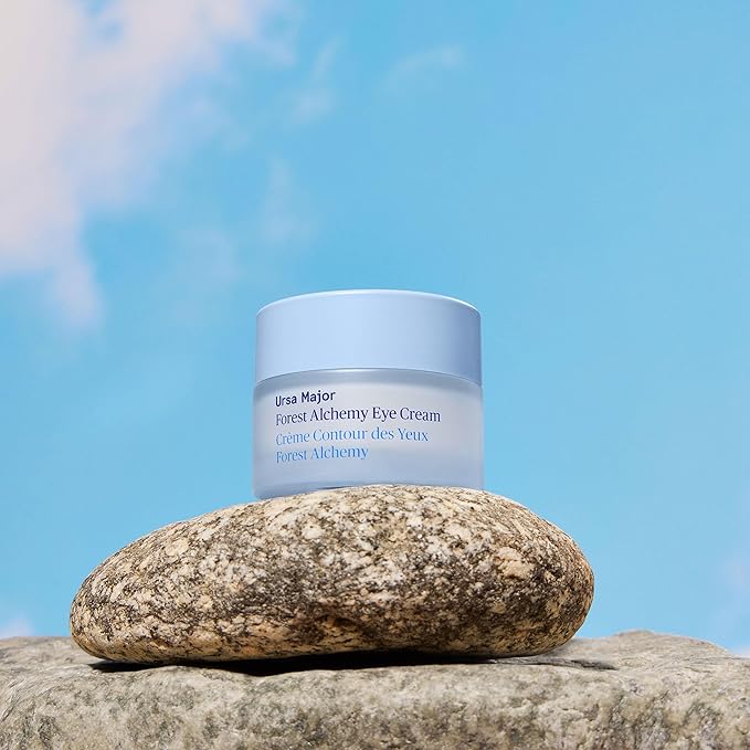 Ursa Major Forest Alchemy Eye Cream | Natural Under-Eye Moisturizer for Dark Circles, Fine Lines, Puffy Eyes and Wrinkles | Vegan, Cruelty-Free, Non-toxic, Unscented | 0.50 ounces
