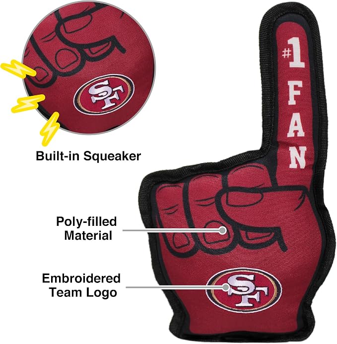 Pets First NFL Unisex NFL #1 Fan Dog Toy