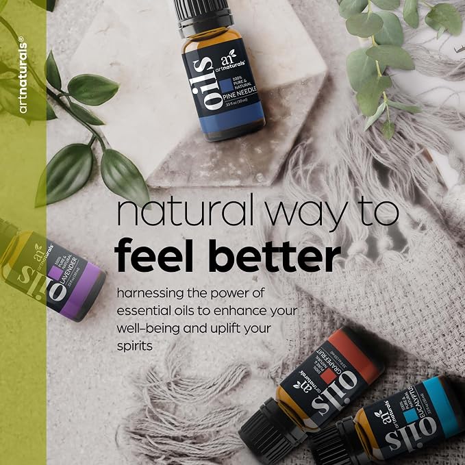 ArtNaturals Top 16 Essential Oils Set – 100% Pure Aromatherapy Oils Gift Set with Lavender, Peppermint, Tea Tree, Eucalyptus, Frankincense, Lemon, Orange & More, 16 x 10 mL
