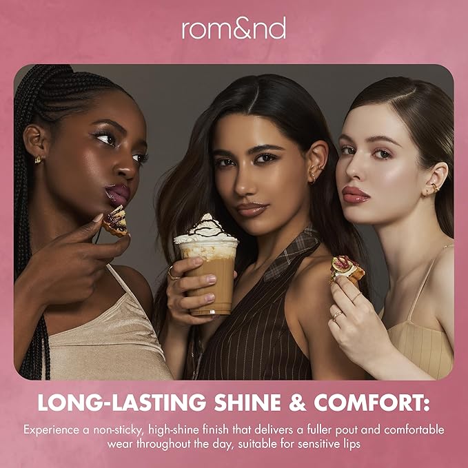 rom&nd Volume Hack Trio Glazed Plum Lip Set | Plumping, Hydrating K-Beauty Lip Kit for High-Shine, Irresistible Pouts