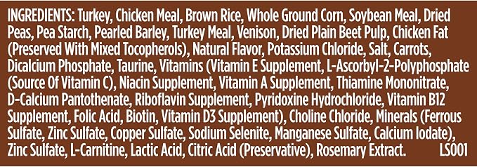 Nutrish Healthy Weight Dry Dog Food, 12 lb. Bag (Rachael Ray) | Turkey, Brown Rice & Venison Recipe, Made With L-Carnitine to Help Support a Healthy Metabolism, No Artificial Flavors