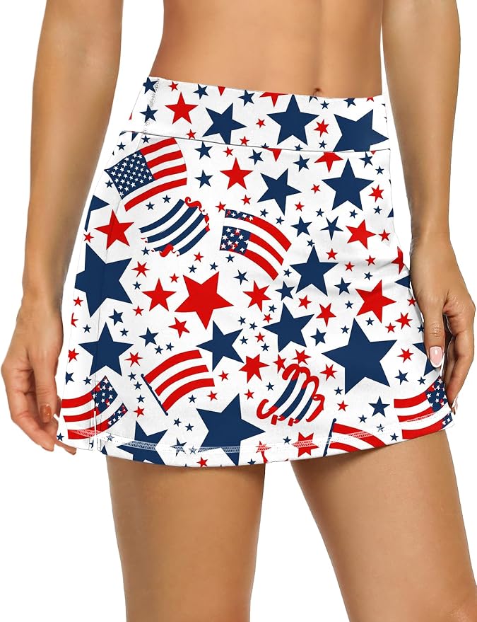LouKeith Tennis Skirts for Women Golf Athletic Activewear Skorts Mini Summer Workout Running Shorts with Pockets
