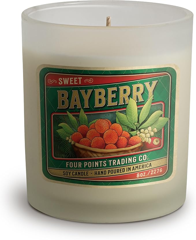 Bayberry 8 Oz Scented Soy Aromatherapy Candle w/Jar | Aromatherapy
